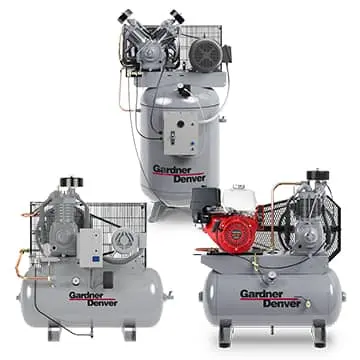 Range of Gardner Denver compressors available through Pye-Barker Engineered Solutions